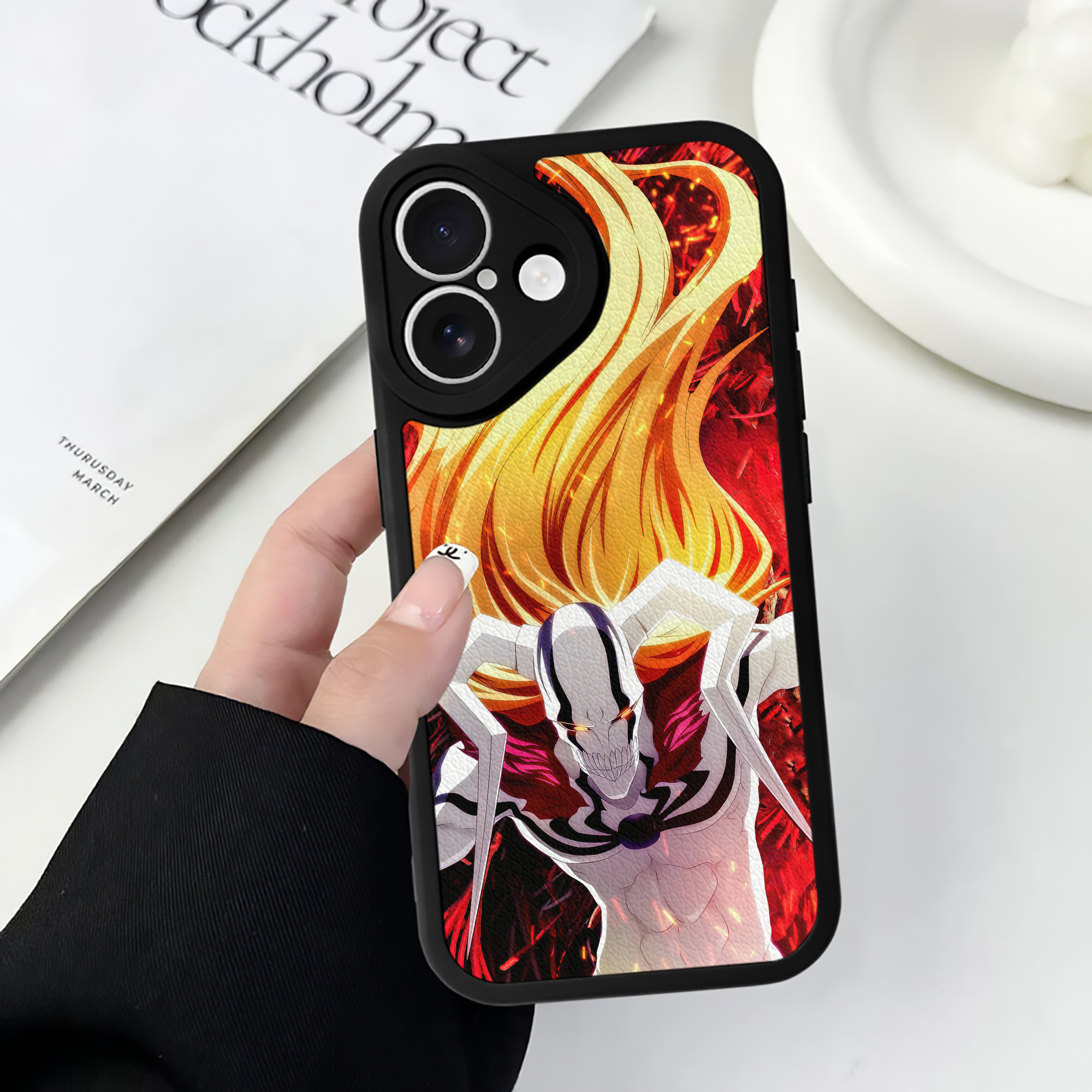 （画像用） ブリーチ BLEACH 【iPhone 16シリーズ対応】シリコンスマホケース（レザー調） 材質：シリコン